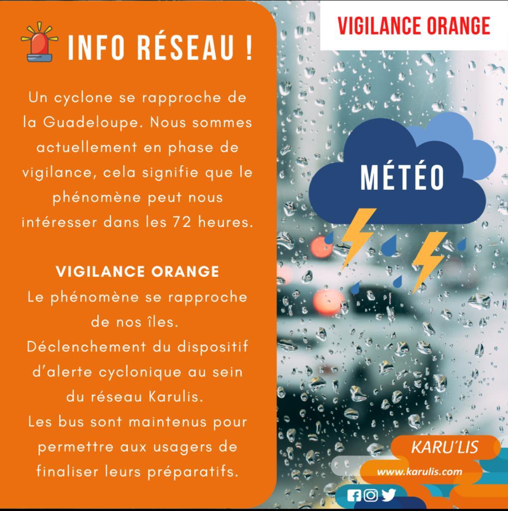 Info réseau Vigilance Orange