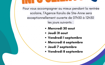Info Agence de Sainte-Anne